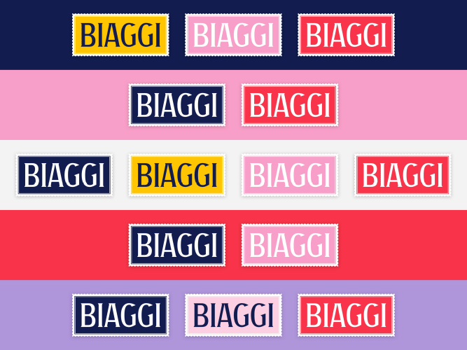 Biaggi Logo Stamp Design Colors