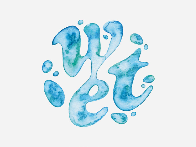 Watercolor Workshop Book Wet Lettering Study