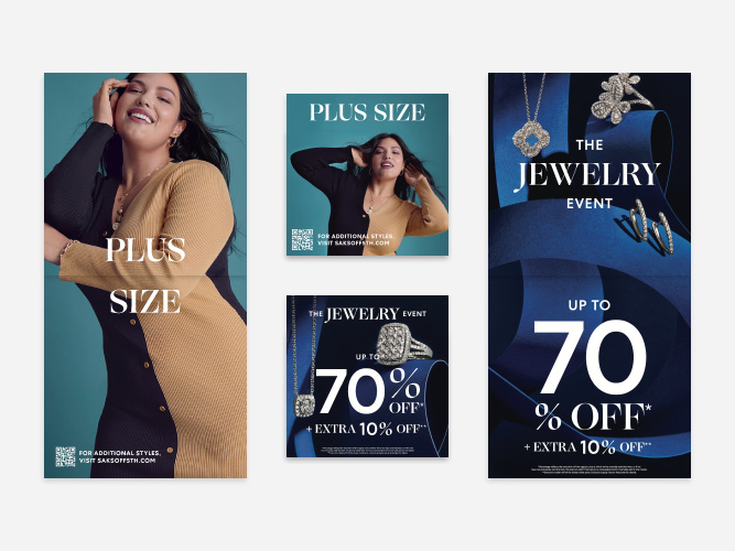 Saks OFF 5TH June Direct Mailer Redesign Plus Size And The Jewelry Event Laydowns