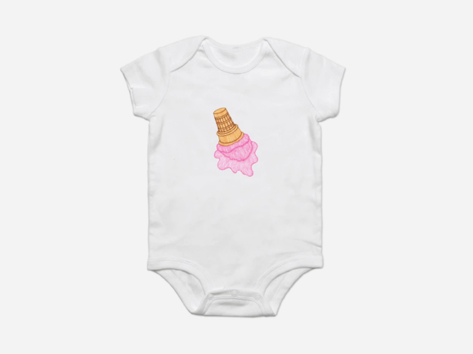 Teepublic Online Shop Art Printed Products Ice Cream Cone Baby Onesie
